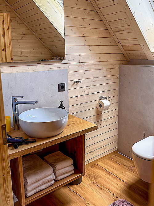 Schönes Badezimmer im Chalet